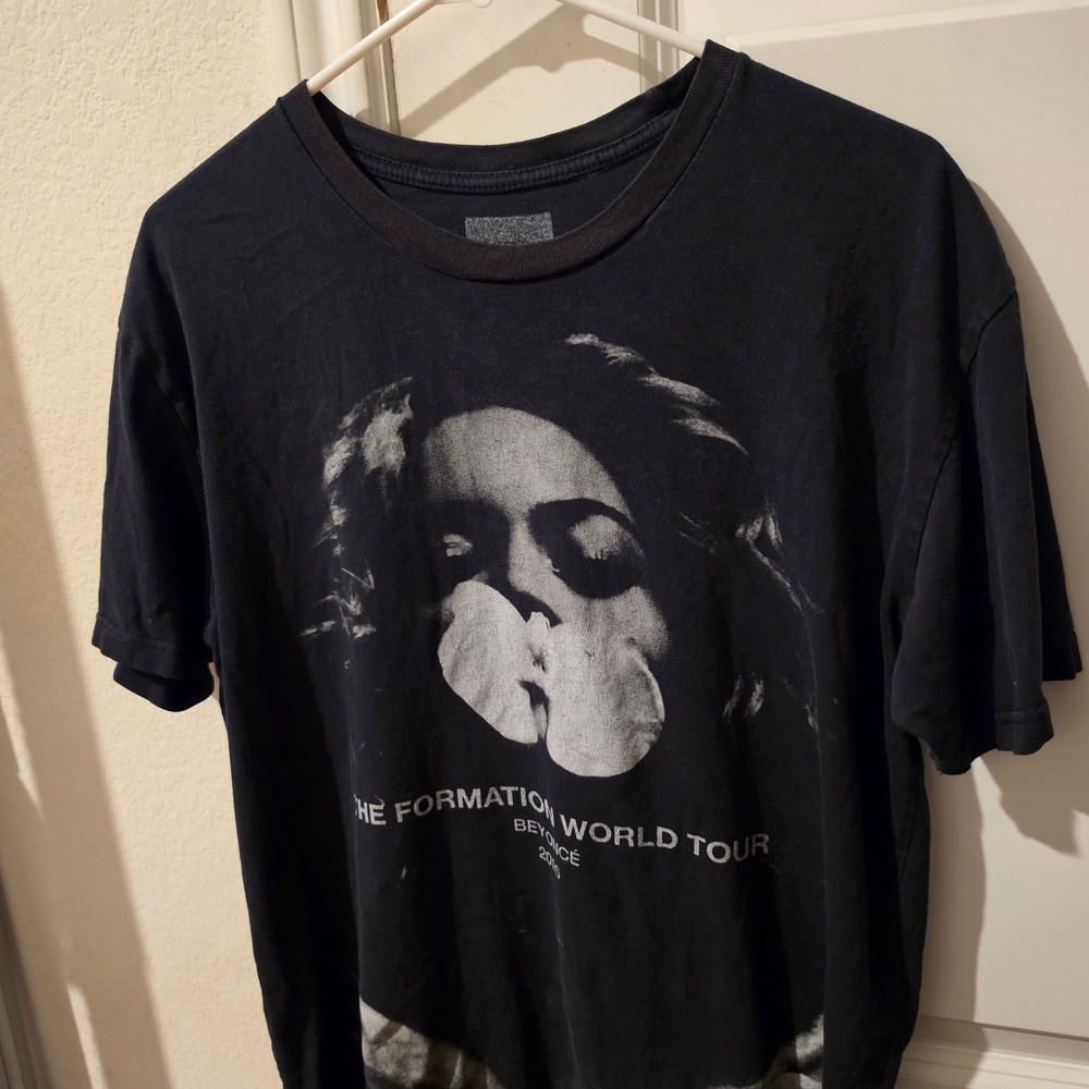 Beyonce The Formation World Tour 2016 Graphic T-Shirt Black Mens Large